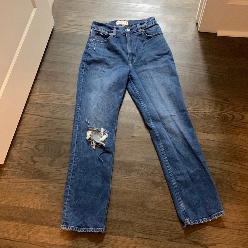 Abercrombie Ankle Straight Jeans, Tall, Curve Love